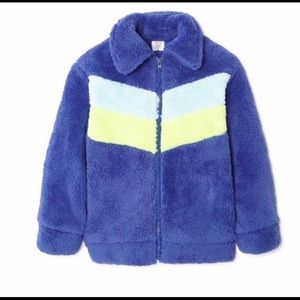 New! WONDER NATION Sherpa Zip Up